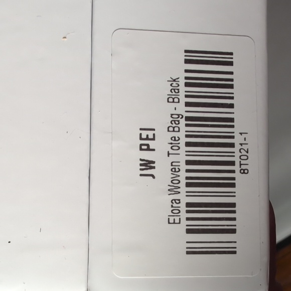 JW PEI Black Woven Elora Tote Bag Purse - Picture 13 of 13